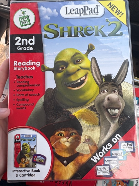 Leapfrog Other - LeapFrog LeapPad Shrek 2 Interactive Book & Cartridge Complete w/ Case